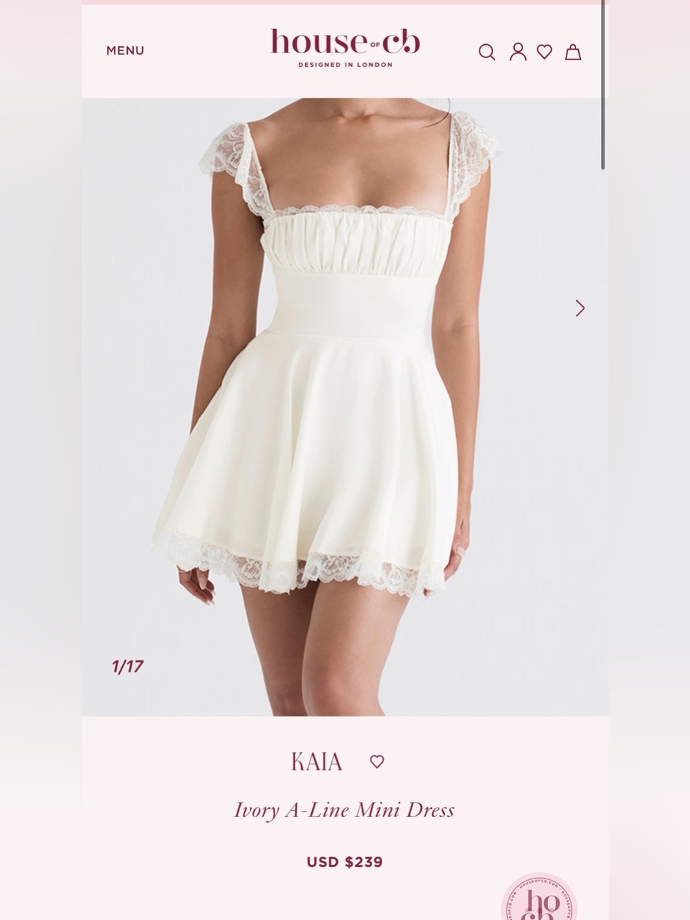 House of CB - Kaia Mini Dress